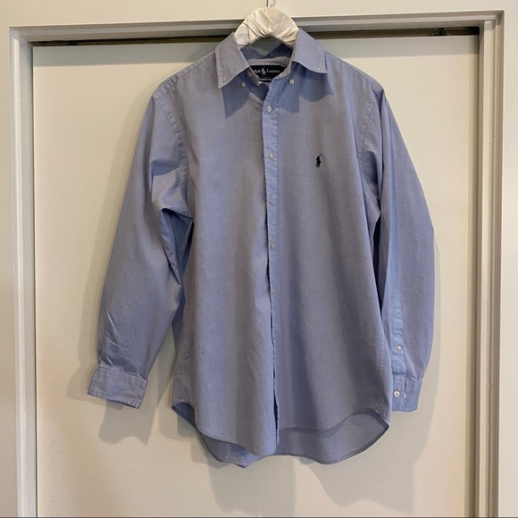 Blue Ralph Lauren button down - Picture 3 of 6